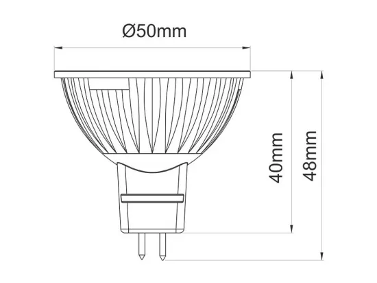 Spot LED GU5.3 6W 120 Uniform-Line 3000k