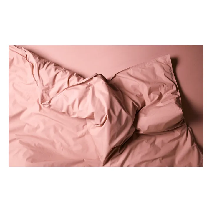 Suite 702 Housse de couette en percale organique | Rose poudré