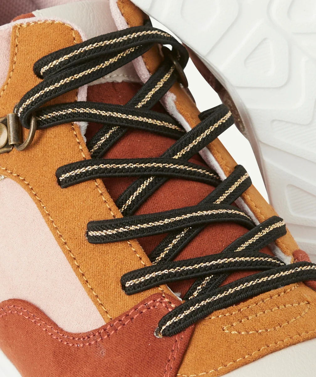 BASKETS MONTANTES FILLE COLORBLOCK AVEC LACETS