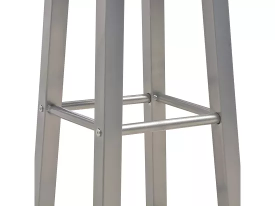 Ensemble de bar 3 pcs Bois et acier Anthracite