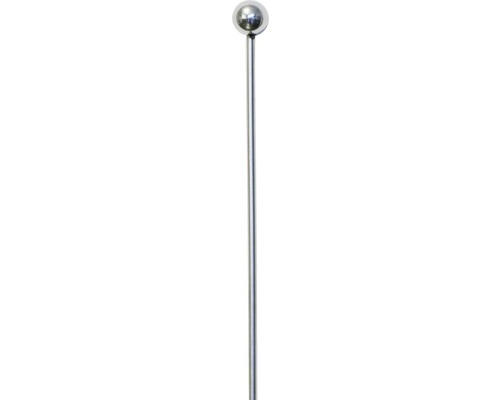 Plantenstok FloraSelf van roestvrij staal H 90 cm Ø 6 mm zilver
