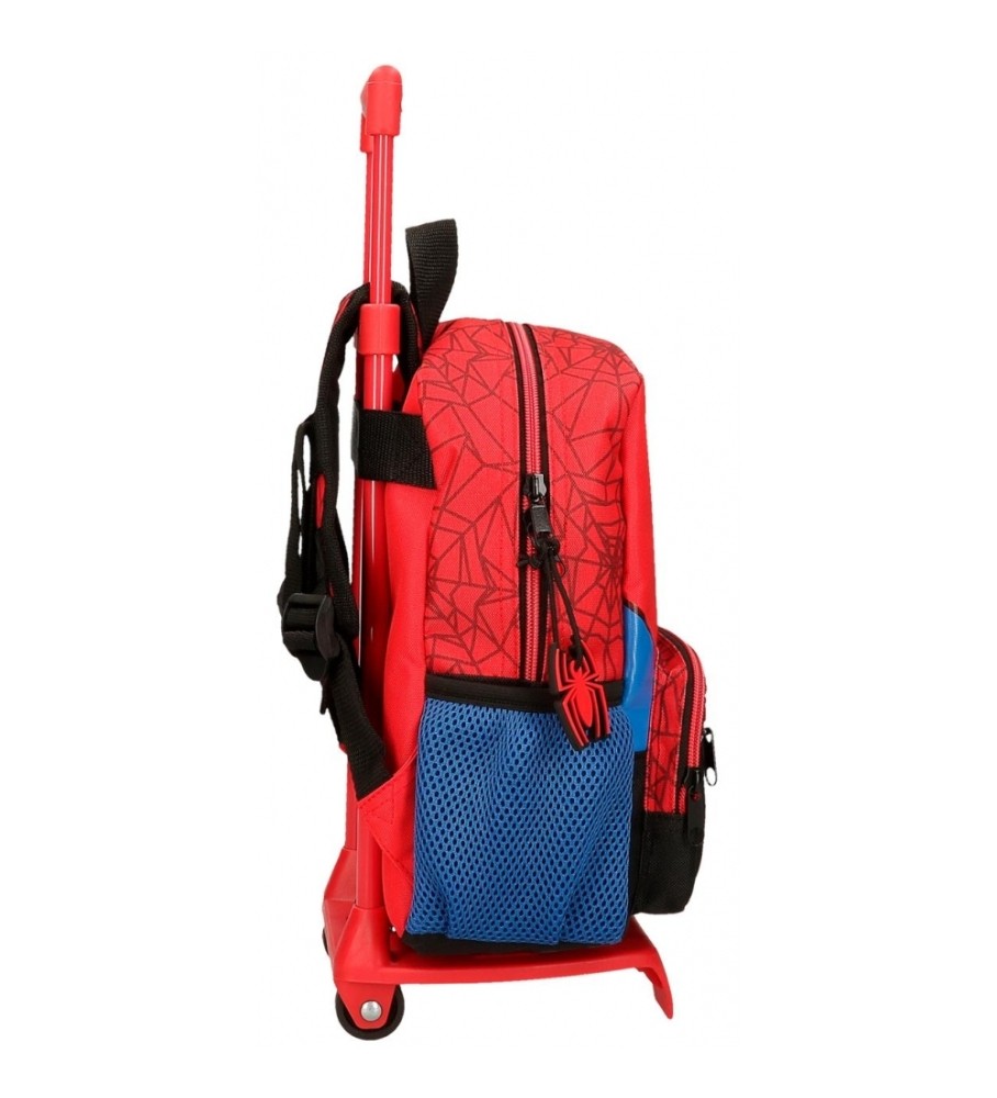Mochila protetora Joumma Bags Homem-Aranha com rodinhas vermelhas