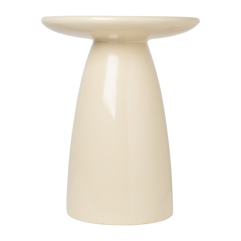 Bijzettafel Paris - beige - ø36x46 cm