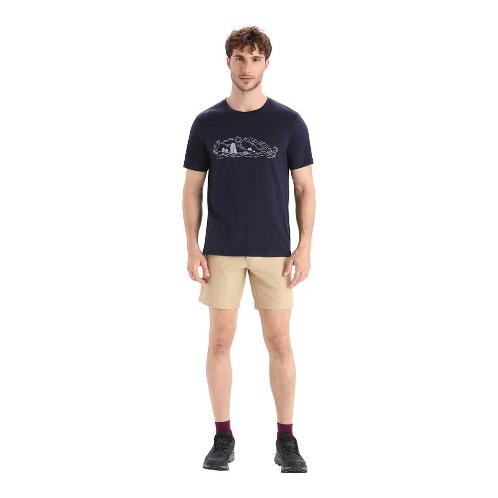 Icebreaker TECH LITE II - Tee-shirt Homme midnight navy