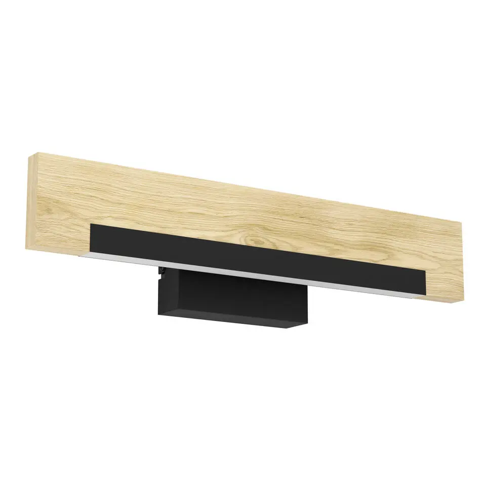 EGLOCamachoWandlamp-LED-44cm-Zwart/Bruin
