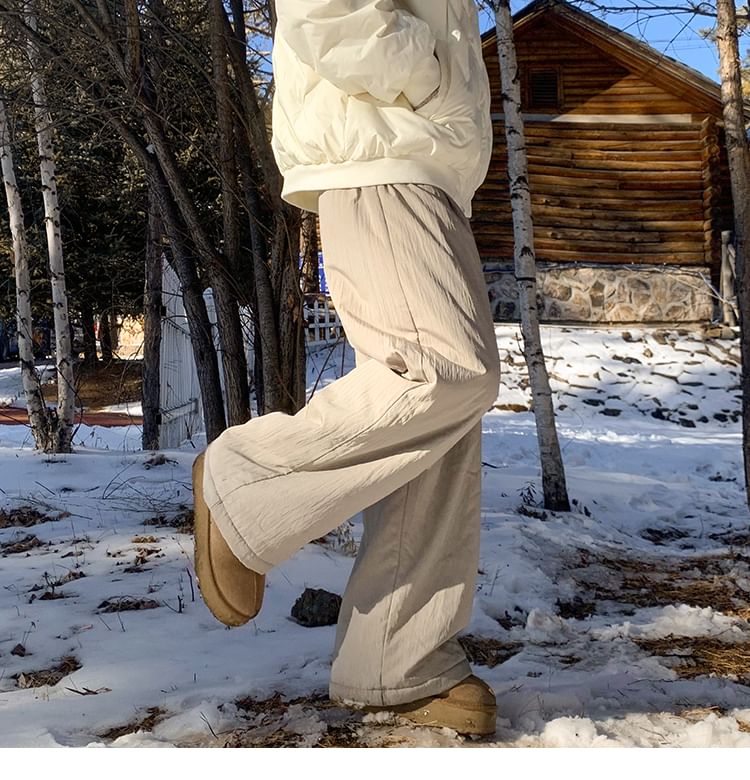 ravewider - Mid Rise Plain Wide Leg Pants