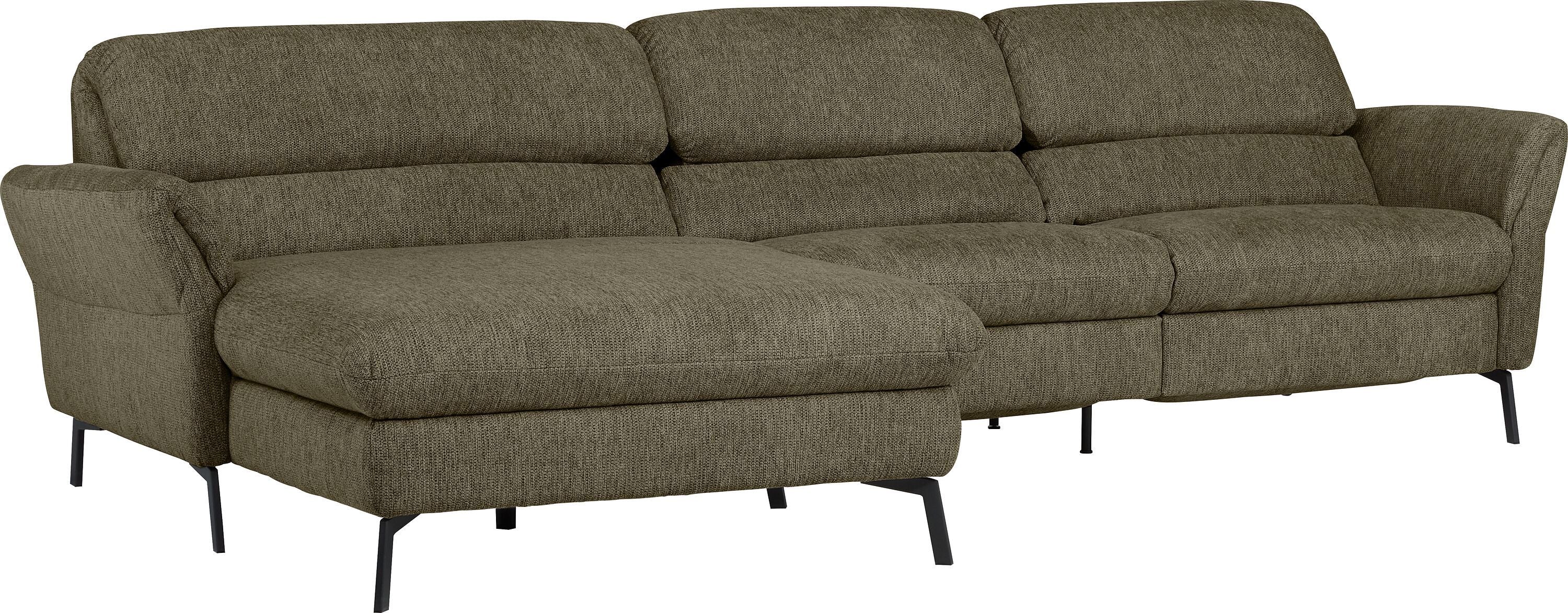 SEBO Ecksofa - Grün / B: 284.0 cm x T: 161.0 cm x H: 84.0 cm