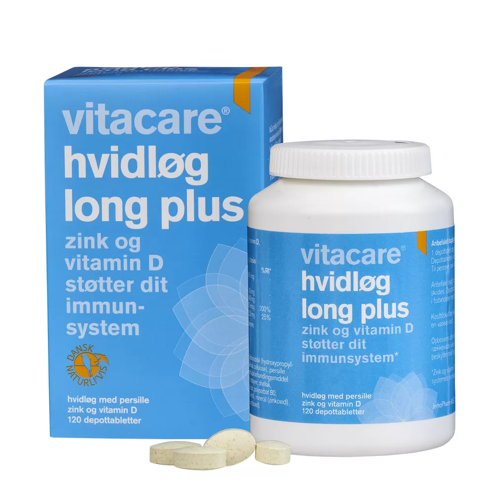 VitaCare Hvidløg Long Plus - 120 depottabl.