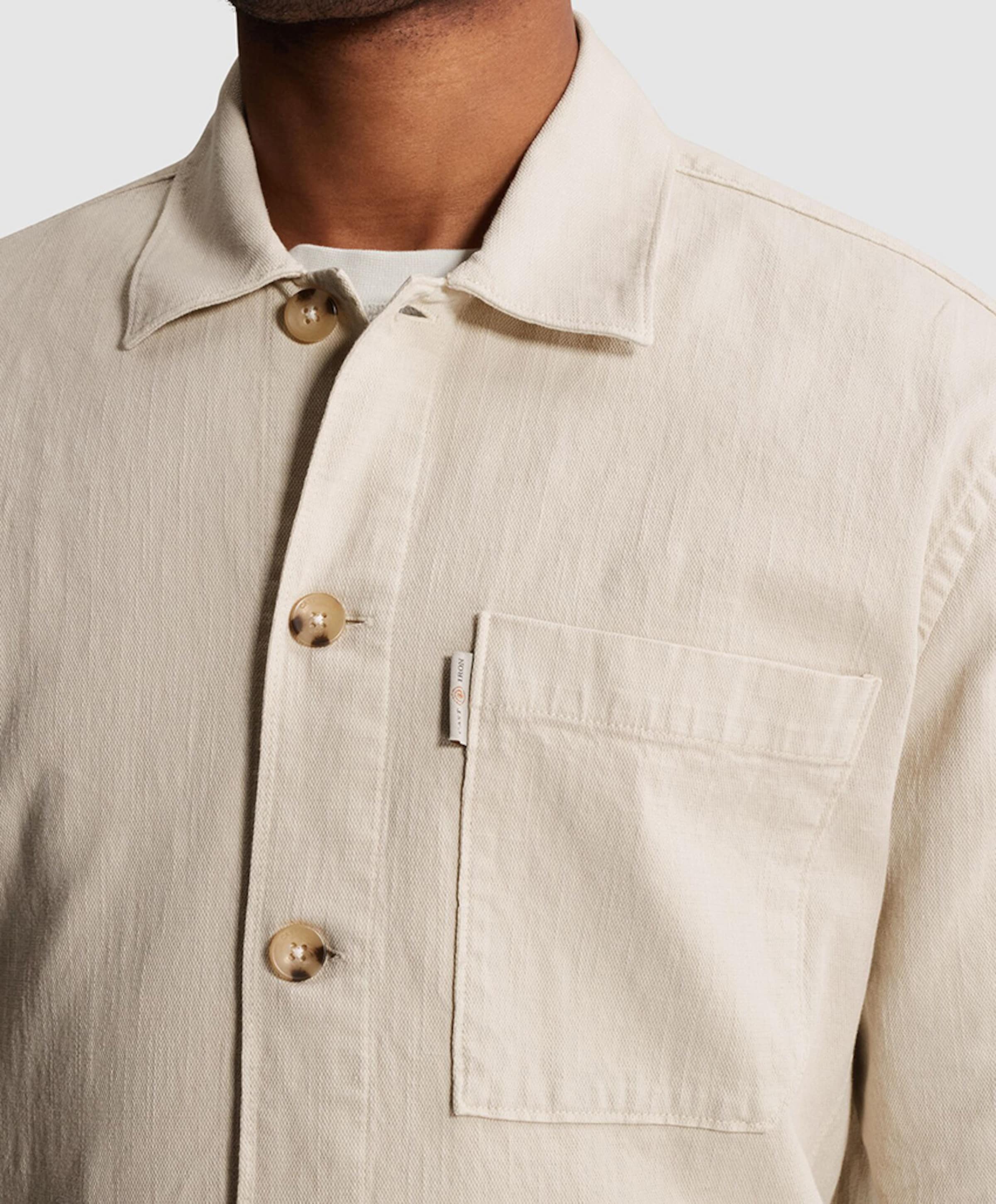 Cast Iron Heren overshirt beige