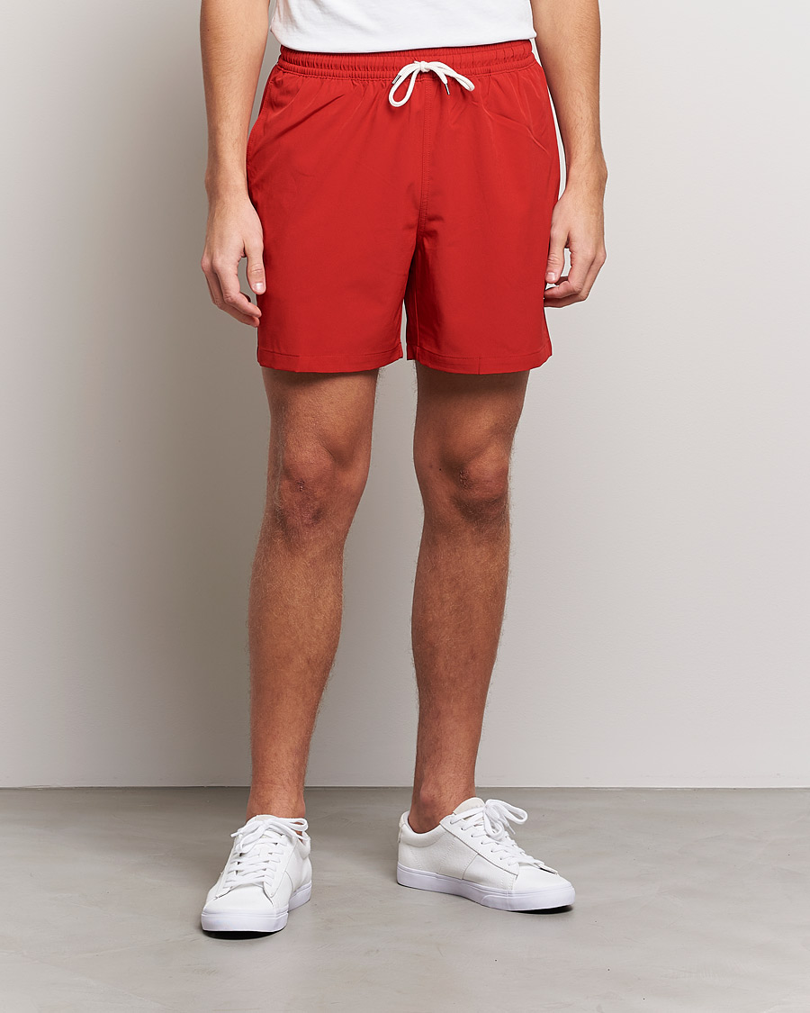 Polo Ralph Lauren Traveler Boxer Swim Shorts RL Red