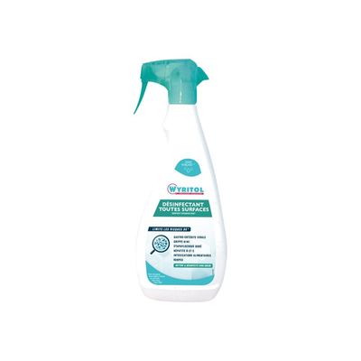 Wyritol - Désinfectant nettoyant toutes surfaces - vaporisateur 750 ml - légèrement parfumé