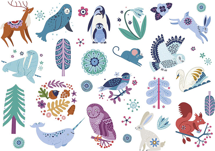 Auzou Auzou - Little Tattoos - Nordic Animals