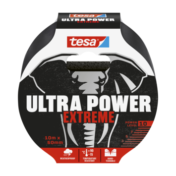 Tesa Ultra Power Extreme Repair ducttape zwart 50 mm x 10 m