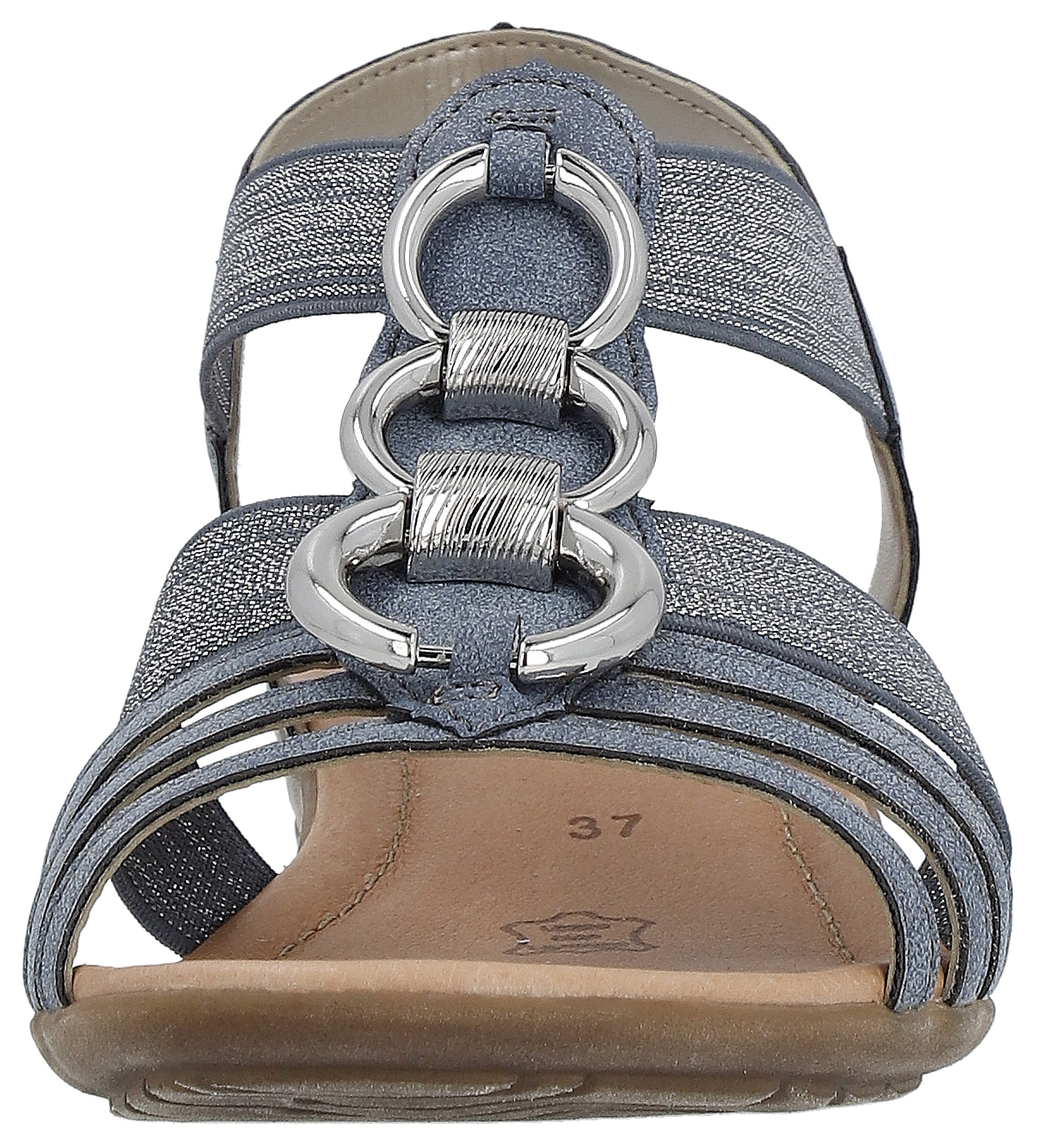 Remonte Riemchensandale  , Keilabsatz, Sommerschuh, Sandalette mit Gummizügen