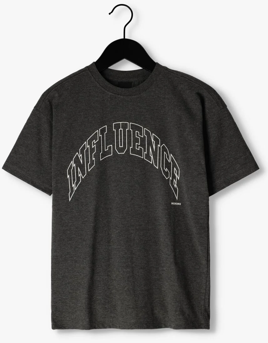 NIK & NIK donkergrijze nik & nik t-shirt influence t-shirt