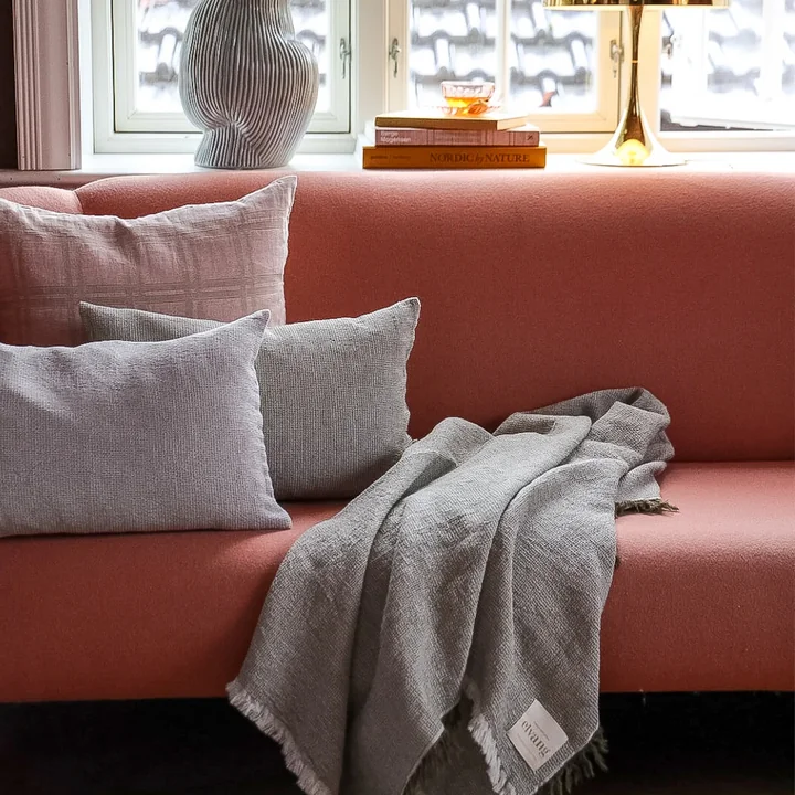 Elvang - Daisy Decke, 130 x 180 cm, light plum