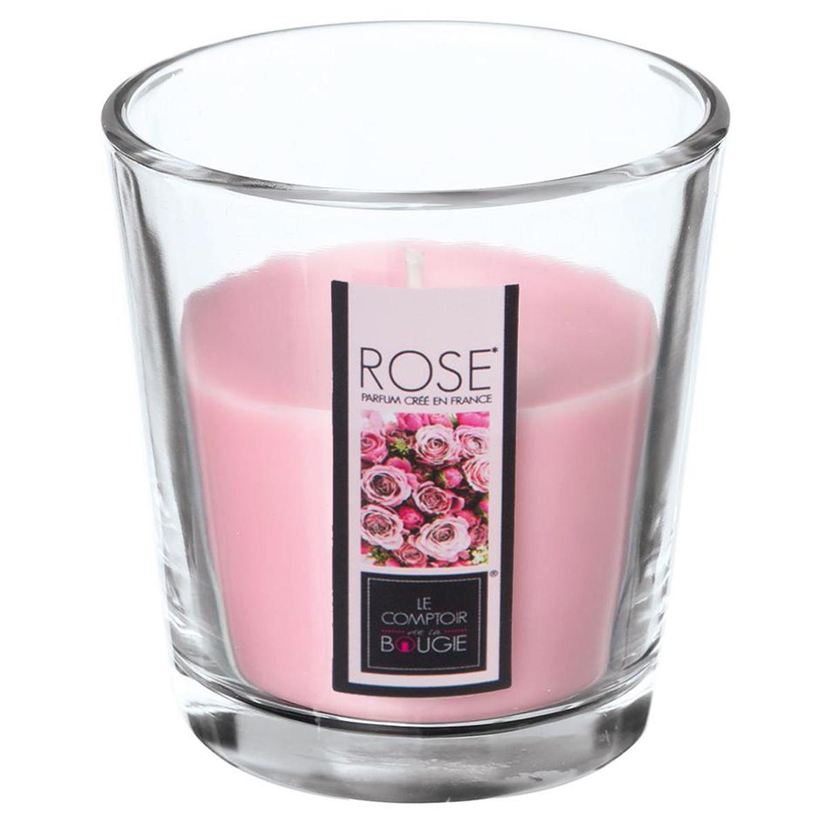 BOUGIE PARFUMEE VERRE NINA ROSE 90G