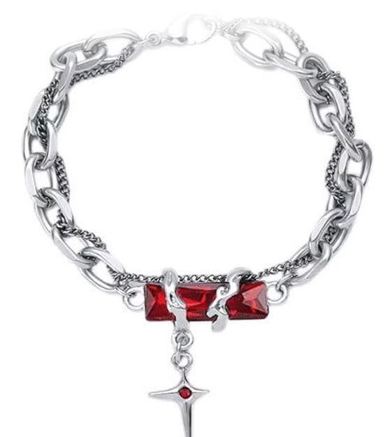 Lilafey - Armband met strass-legering
