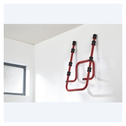 Support Mural Mottez Pliant pour 4 Vélos
