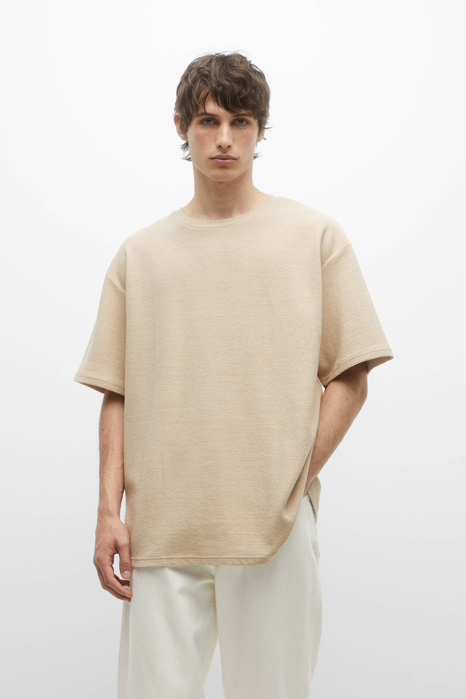 CAMISETA DE MALHA OTOMANA - AREIA