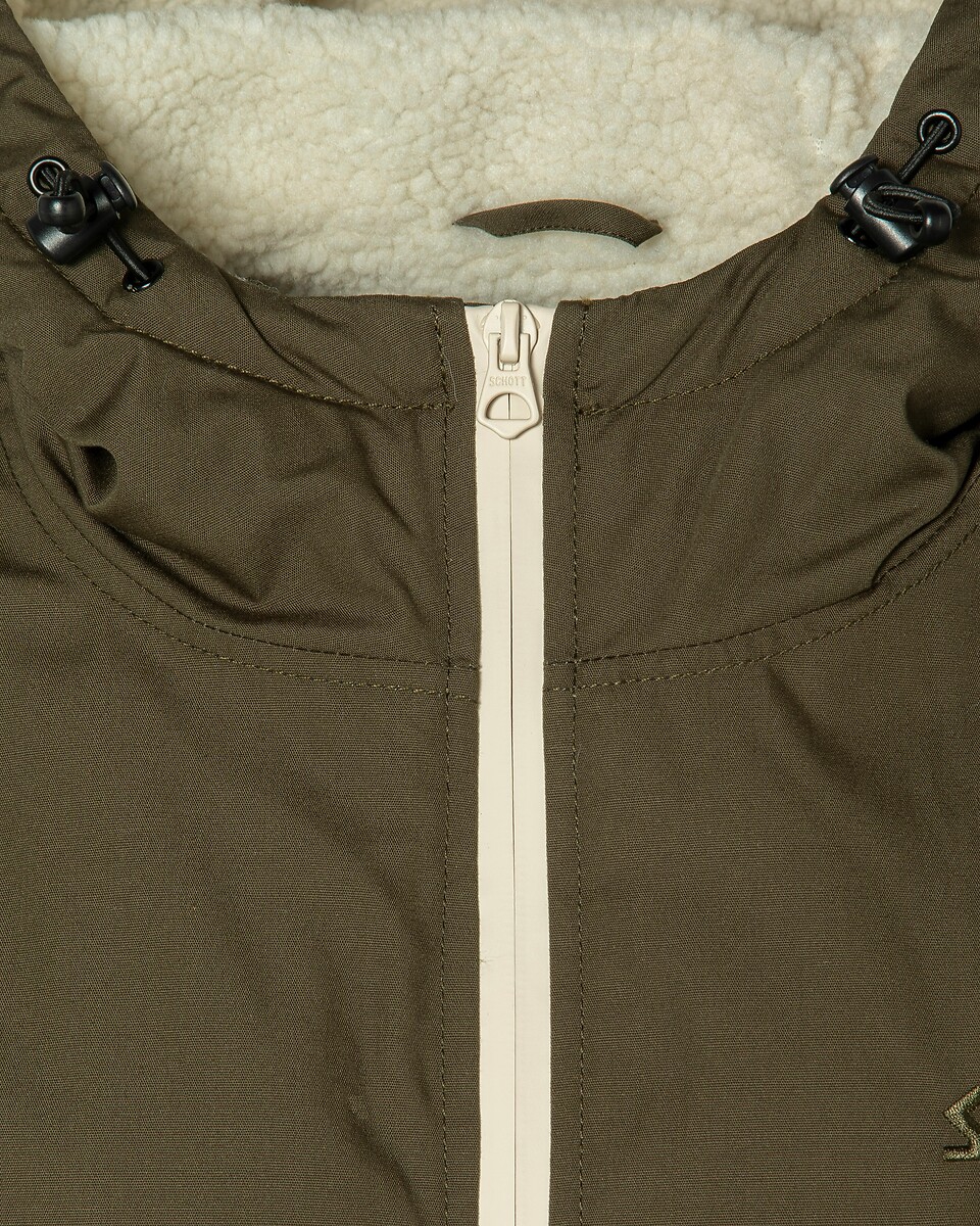Jaqueta corta-vento SCHOTT BLUSTER2 com forro de sherpa
