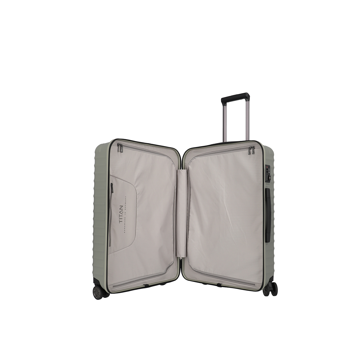 TITAN Litron 4 Wheel Trolley M champagne