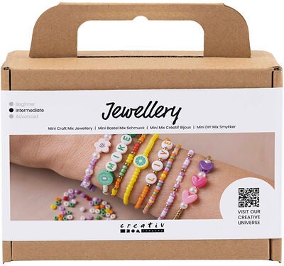 Creotime Hobbysett DIY Mix Smykker Fargesterke Armbånd