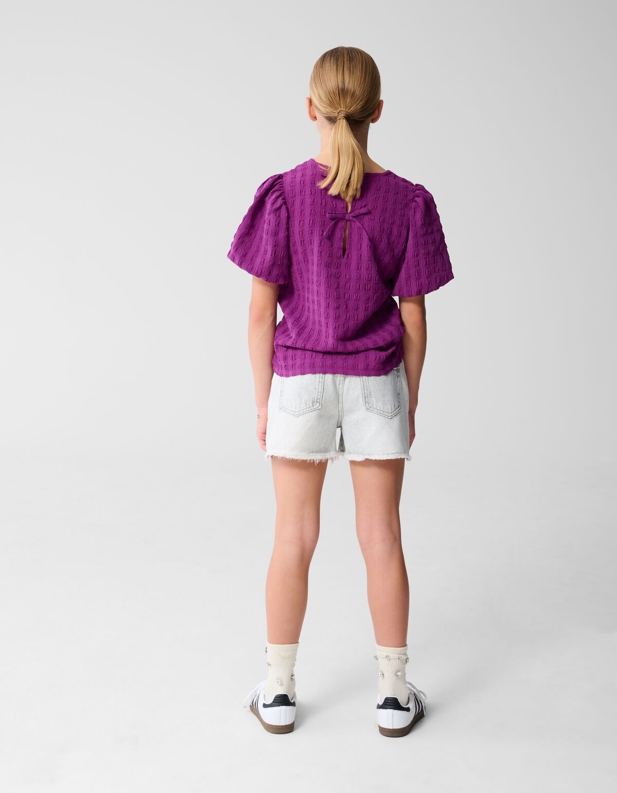 Destroy Denim Short Lichtgrijs