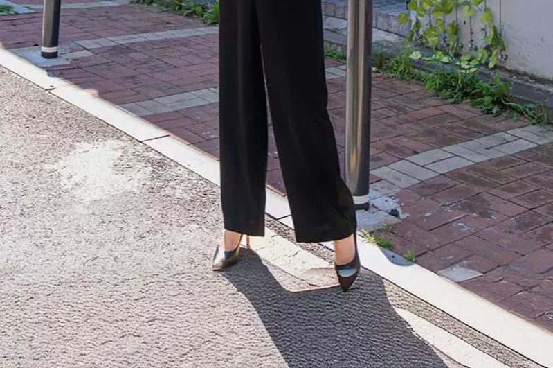 Aurora - Jumpsuit met lange mouwen, reverskraag en effen kleur