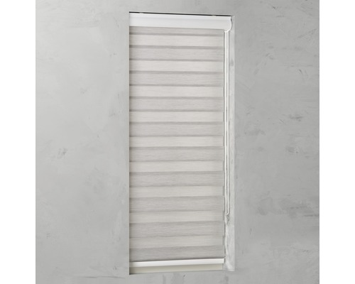 Soluna dubbel rolgordijn Ikaria D-R14 met cassette grijs 60x175 cm