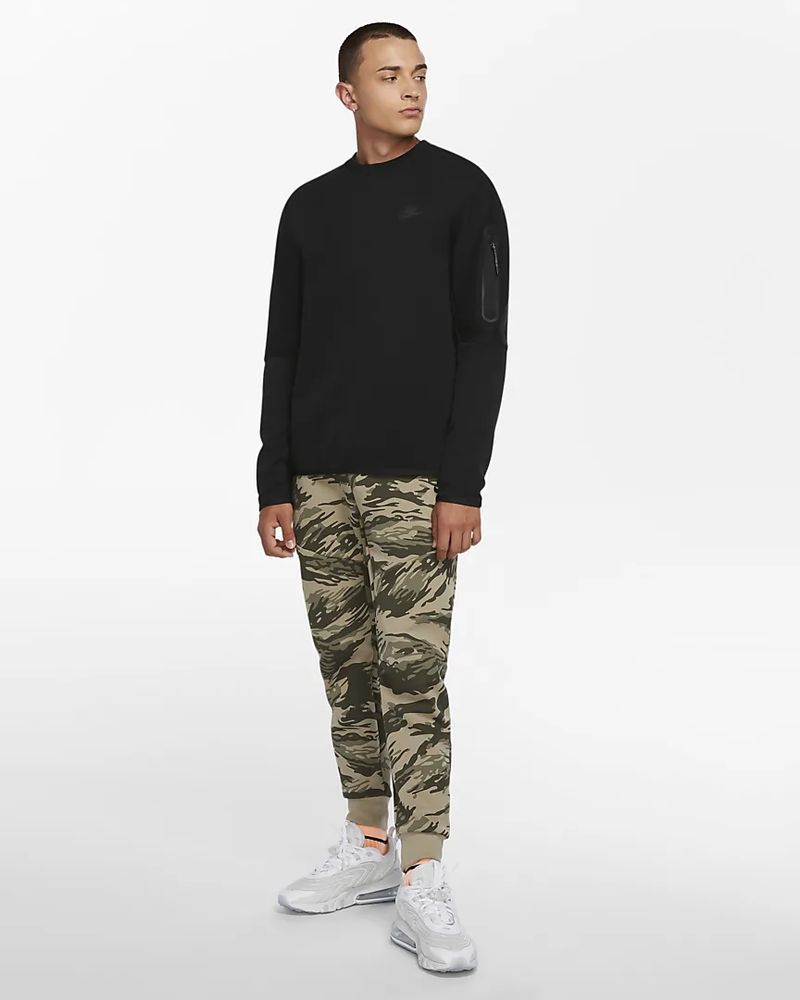 Sweat-shirt Nike Sportswear Tech Fleece Noir pour homme