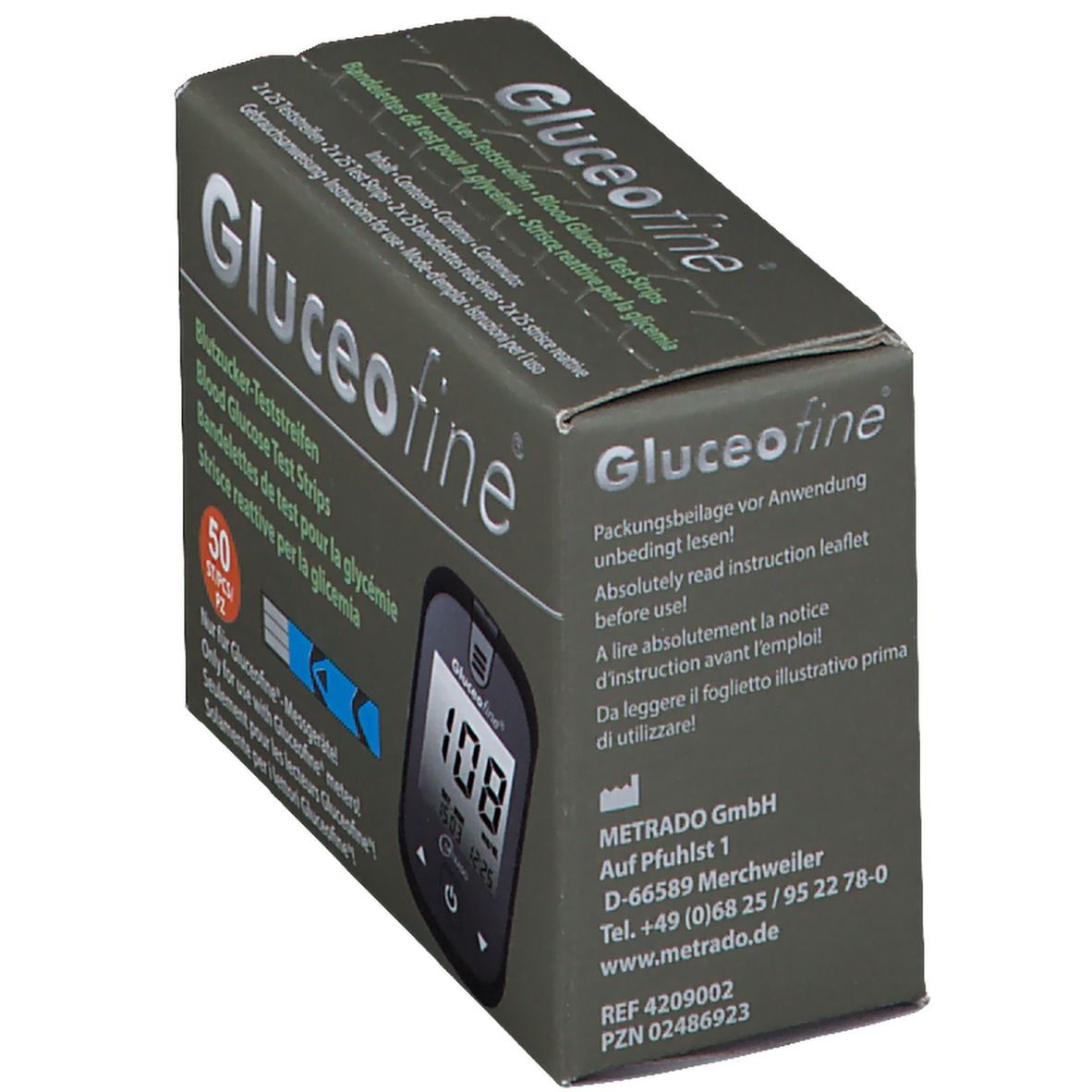 Gluceofine® Blutzucker-Teststreifen