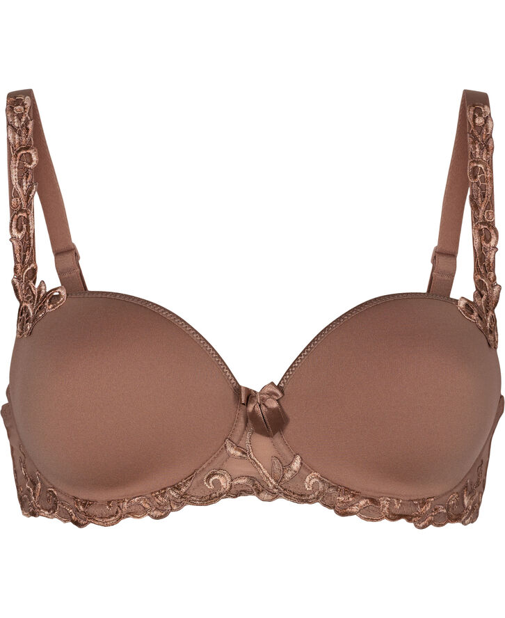 Simone Pérèle Andora padded half cup bra Amaretto