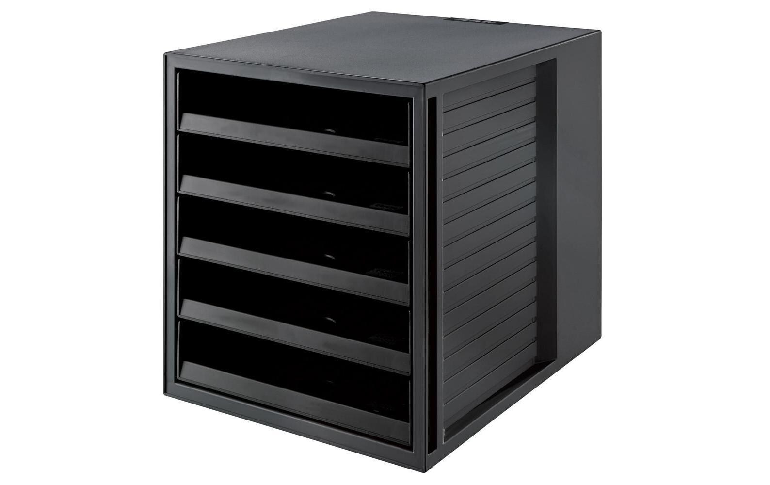 Schubladenbox Karma A4 Schrank-Set, SchwarzSchubladenbox