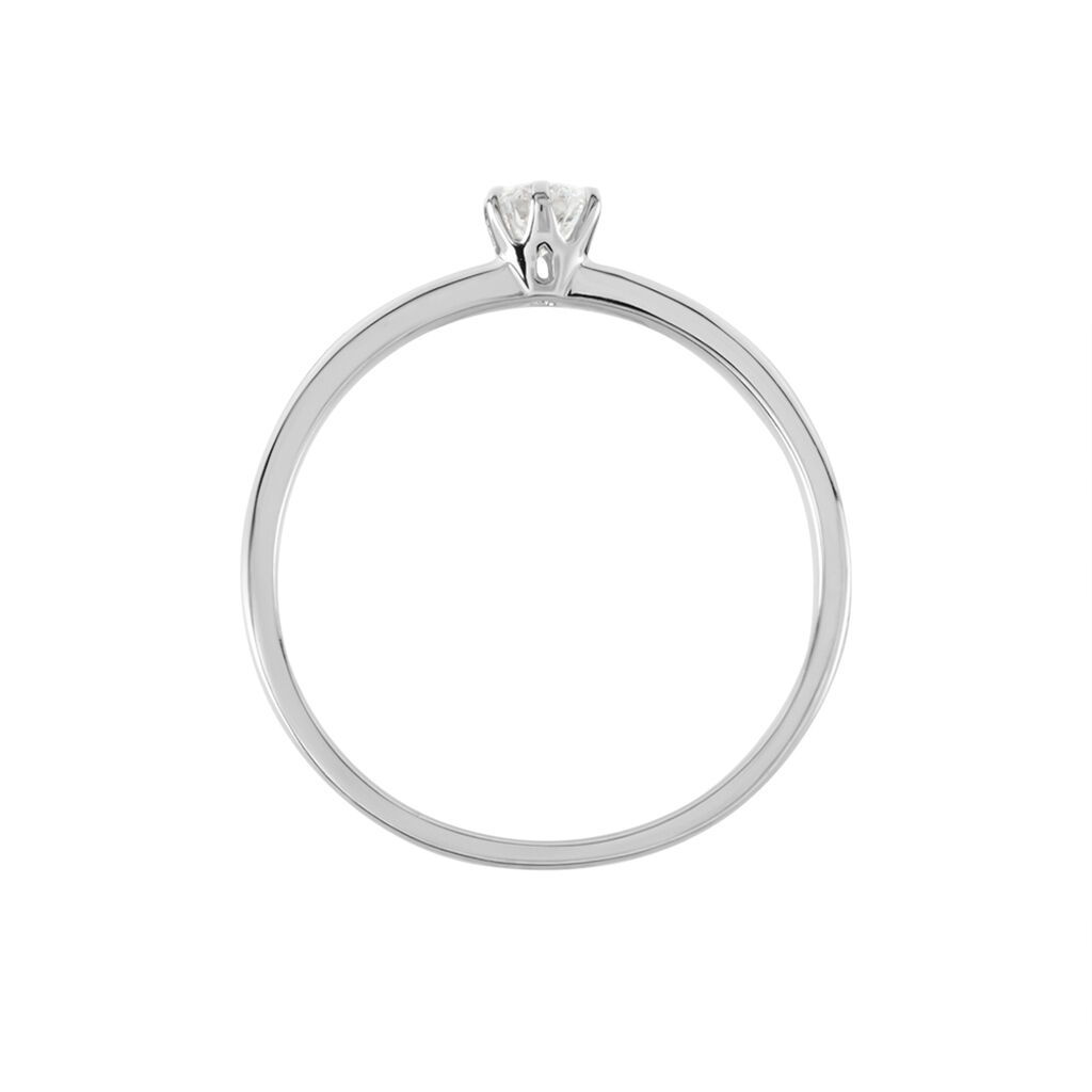 Solitaire  Natalia Pl Platine Blanc Diamant