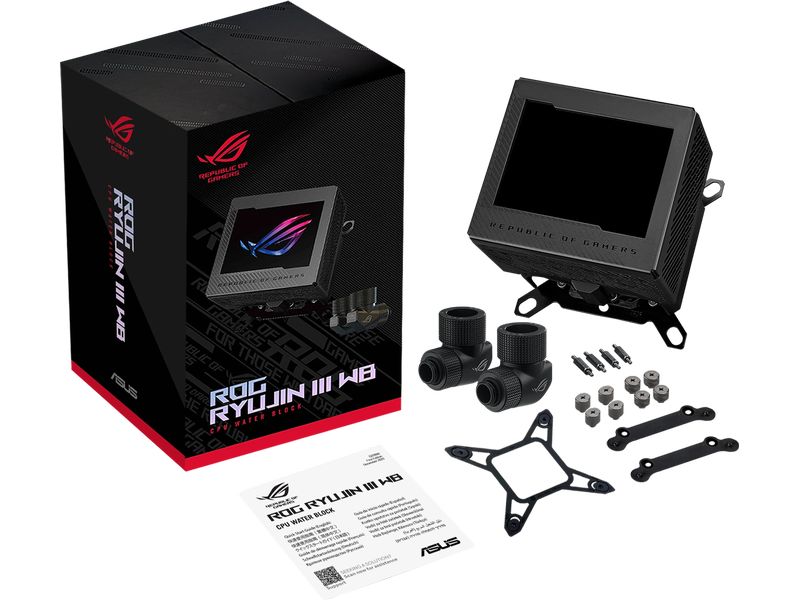 ASUS ROG Wasserkühlung ROG Ryujin III WB LCD Schwarz CPU-Wasserblock mit 3.5