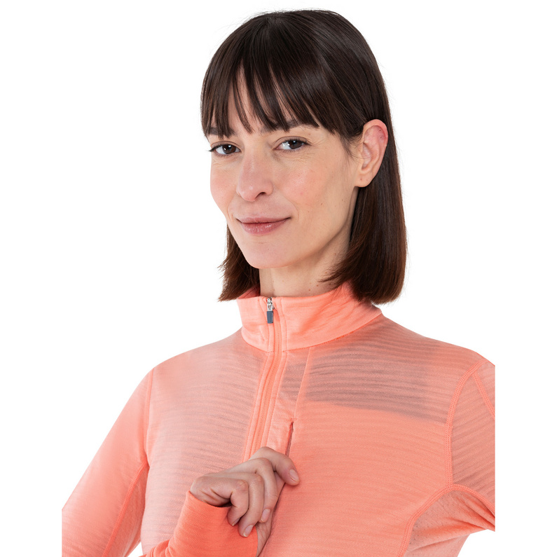 Icebreaker Damen Realfleece Descender Half Zip Longsleeve