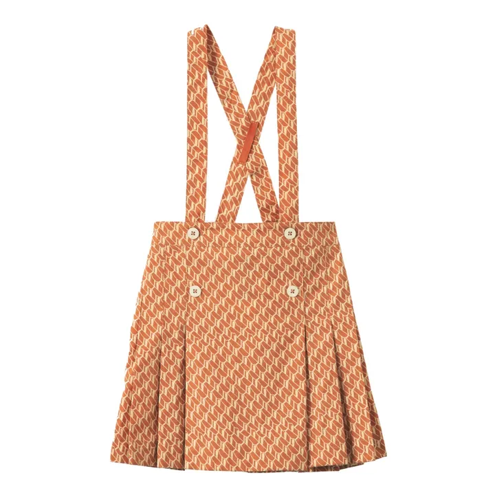 Caramel Jupe en Popeline de Coton Hedera | Abricot