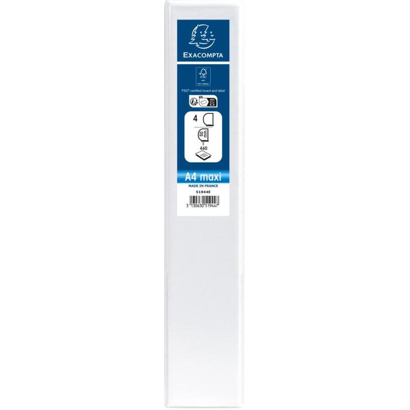 Classeur PP personnalisable Kreacover - 4 anneaux en D 50mm - A4 maxi