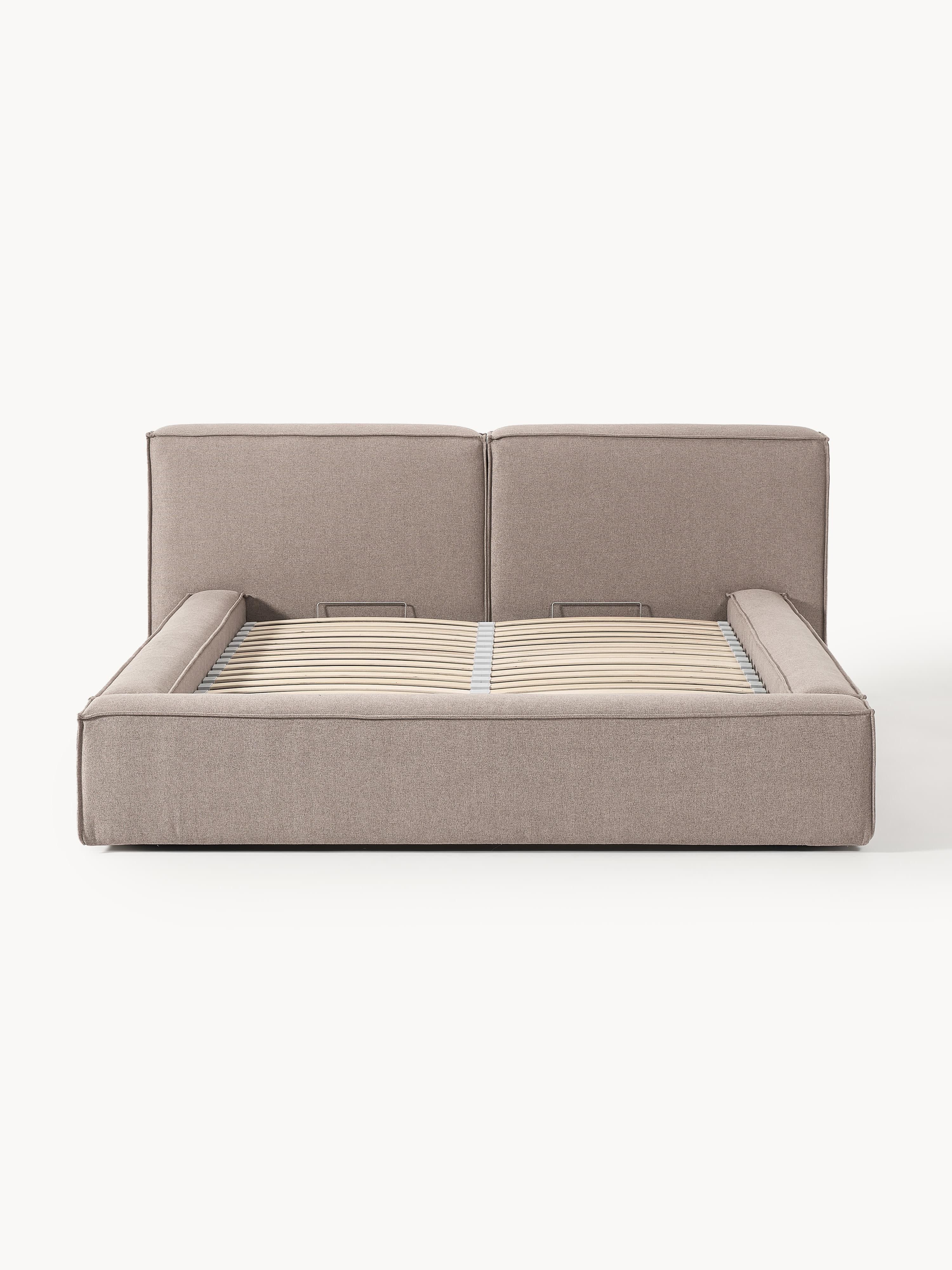 Gestoffeerd bed Lennon met opbergfunctie