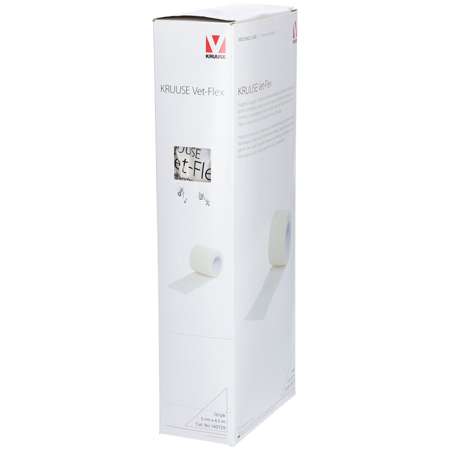 KRUUSE Vet-Flex weiss 5 cmx4,5 m