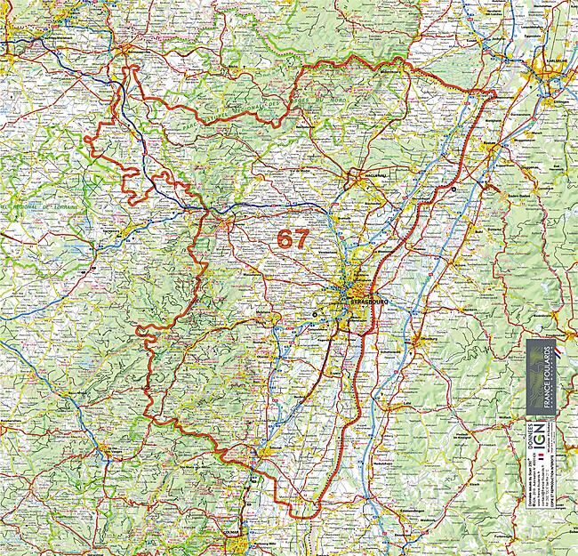 FRANCE FOULARDS - TOUR DE COU BAS RHIN