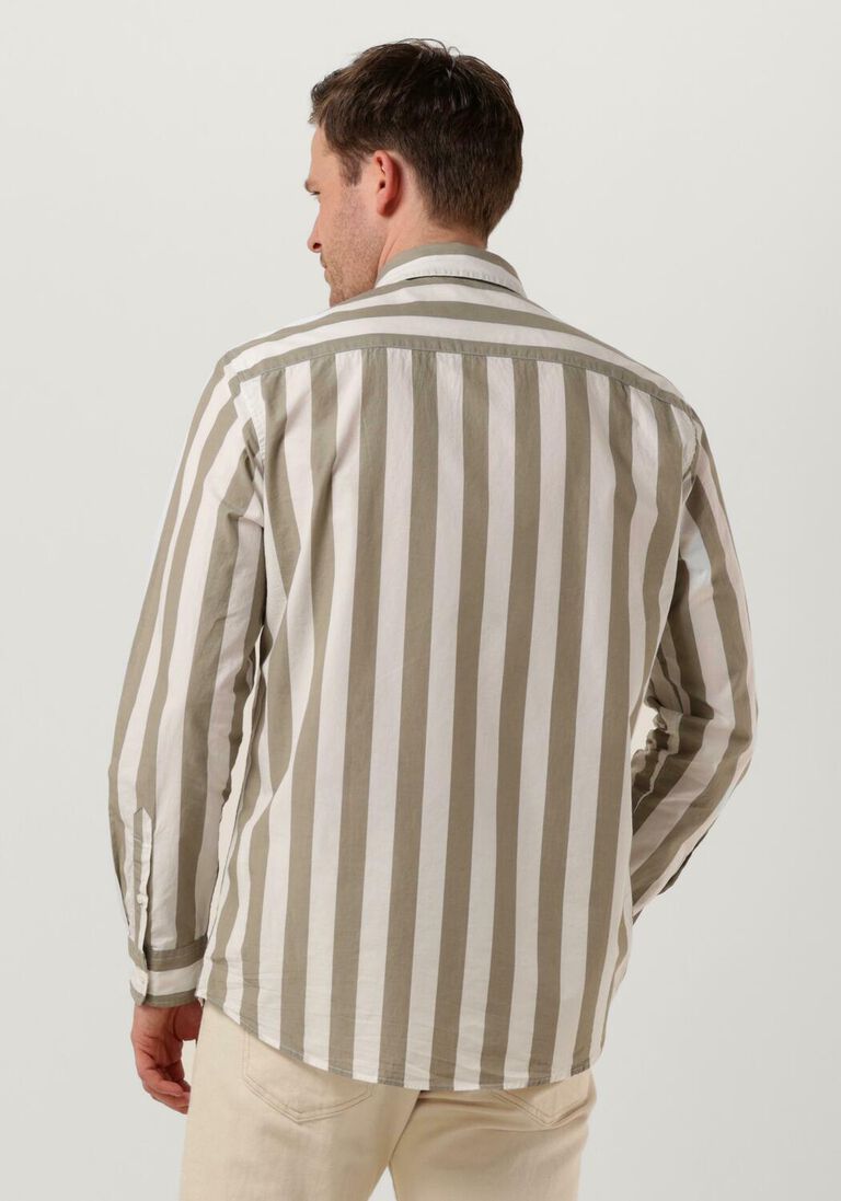 SELECTED HOMME olijf selected homme casual overhemd slhregredster shirt stripe ls w
