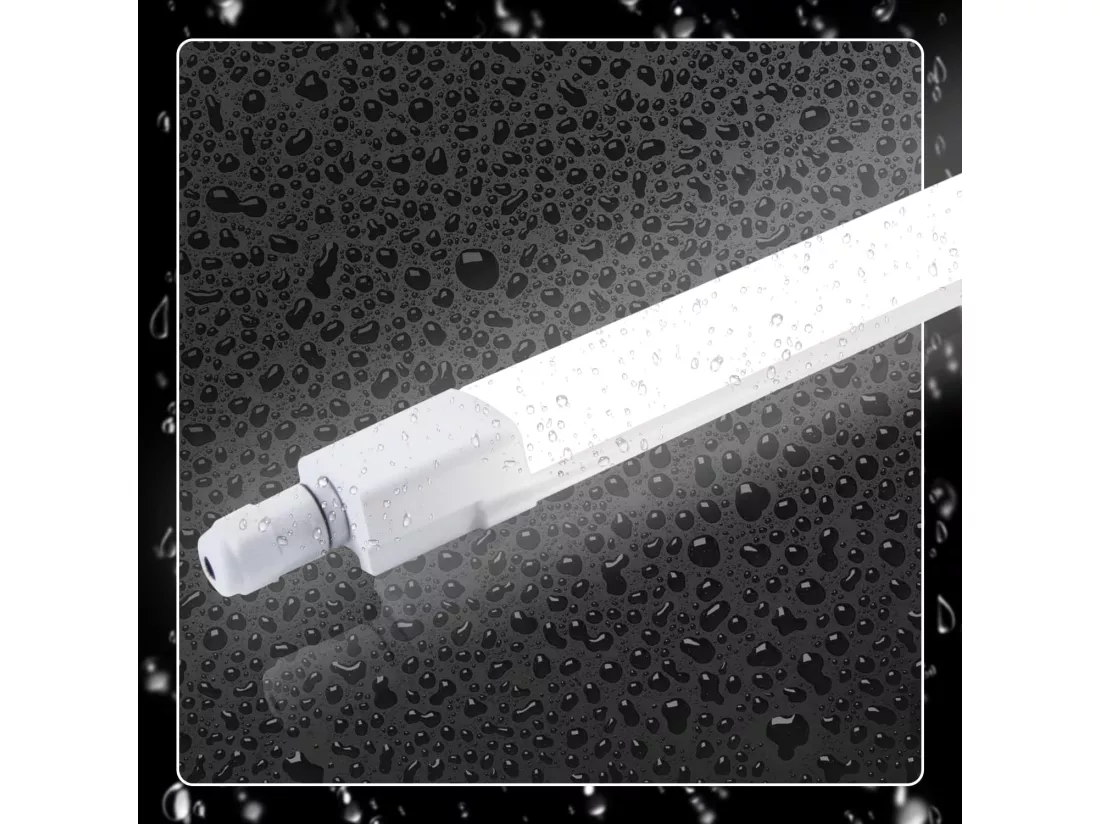 NETTLIFE plafonnier LED 120CM pour pièce humide 36W IP65 blanc neutre 4000K