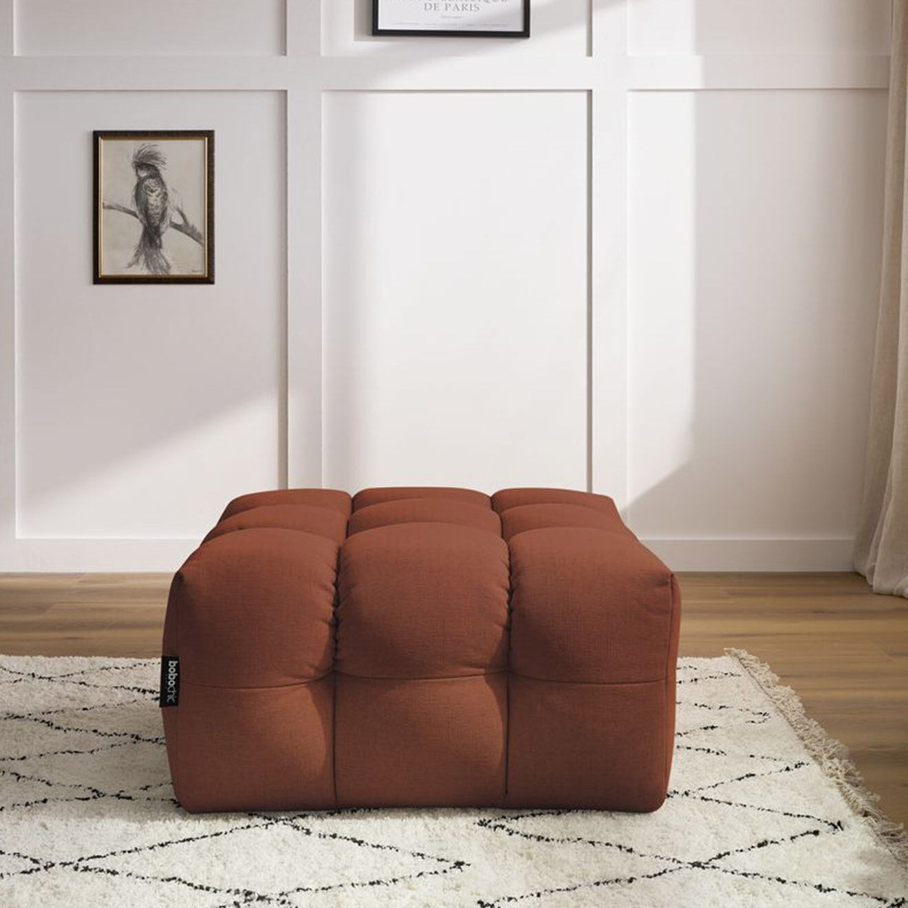 Bobochic Pouf Cloud orange - 84x84x43 cm