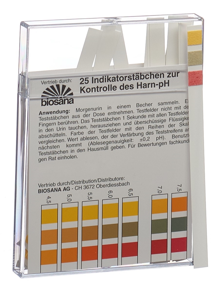 BIOSANA Indikatorstäbchen pH 4.5-9.25 25 Stk