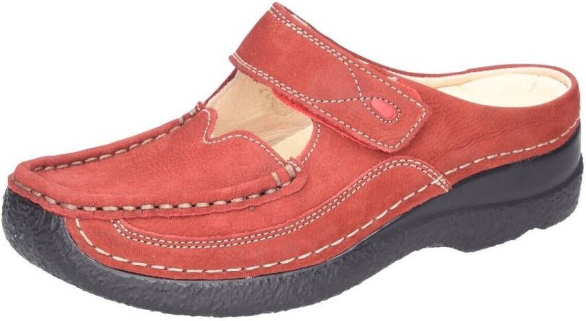 Wolky Dames Klompen 06227 Roll Slipper Rood