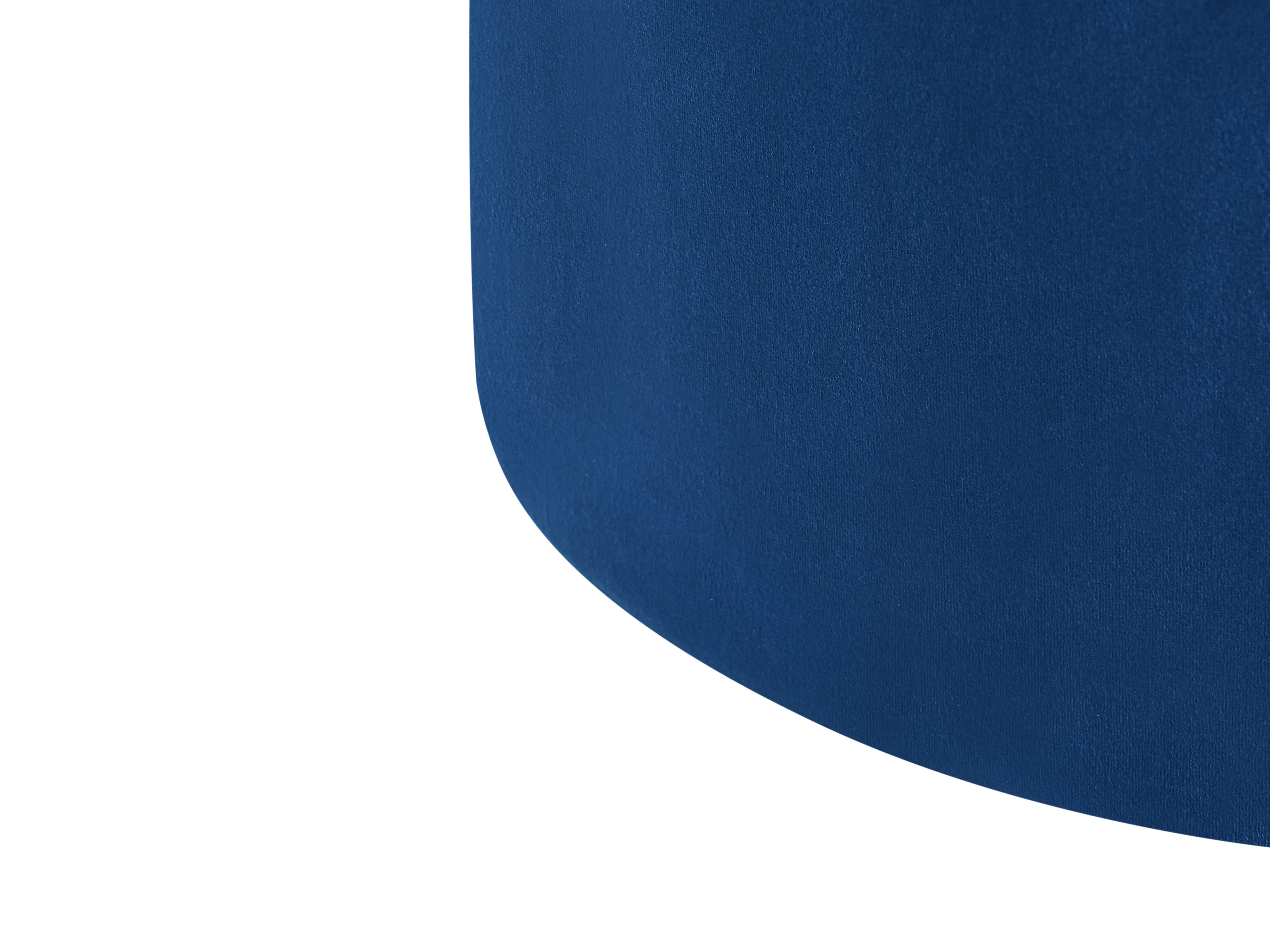 Poef LOVETT Fluweel Donkerblauw
