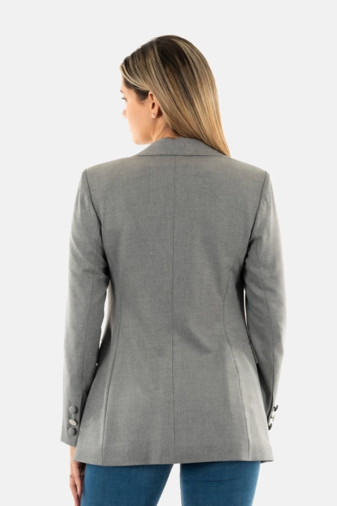 Blousons et vestes guess jeans doris single cgyh cloudy grey heather