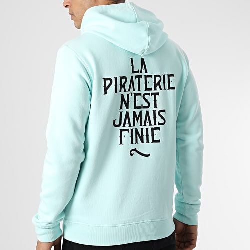 Sweat Capuche LPNJF Bleu Mint Noir
